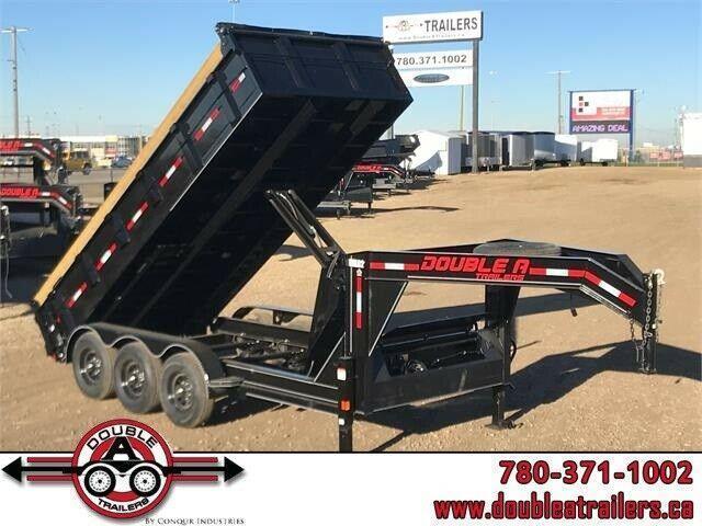 2021 Double A, 83" x 16FT Gooseneck Tri Axle Dump Trailer (21,000LB GVW) 2021 Double A, 83" x 16FT Gooseneck Tri Axle Dump Trailer (21,000LB GVW)