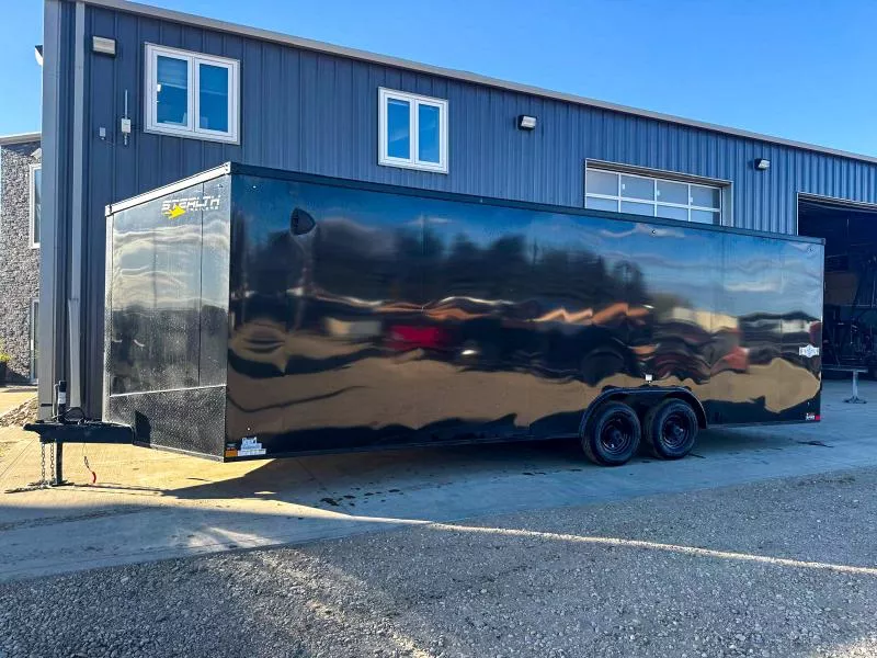 2025 USED Stealth Mustang Series 8.5FT x 24FT Enclosed Cargo Trailer (11000LB GVW) RAMP DOOR