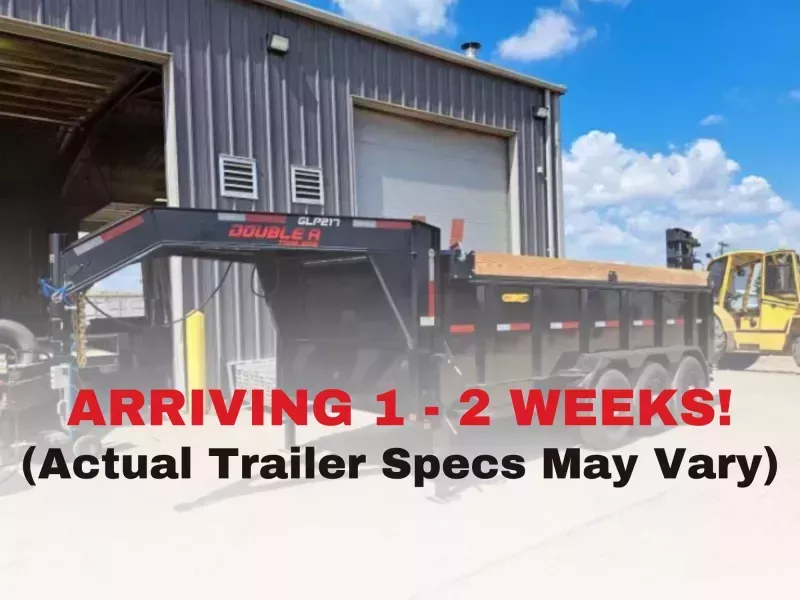 2025 Double A Pro Series Gooseneck Low Profile Dump Trailer 83" x 16' (24150 LB GVW)