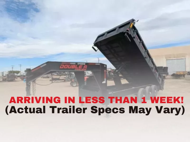 2025 Double A Gooseneck Deck over Dump Trailer - 8' x 20' (24150LB GVW) 
