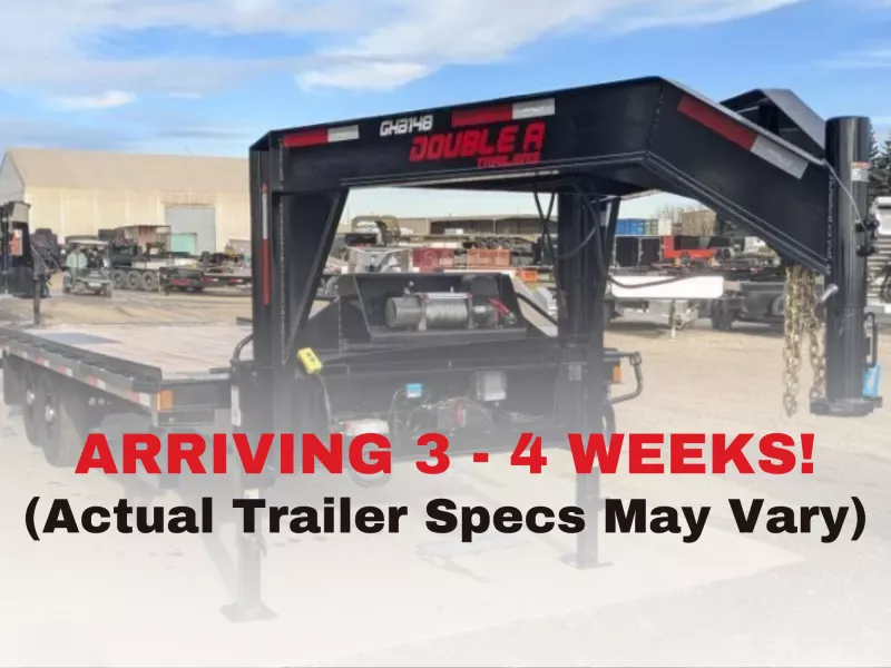 2026 Double A Gooseneck High-Boy Full Tilt Flatdeck Deckover Trailer - 8.5' x 22' (16100GVW)