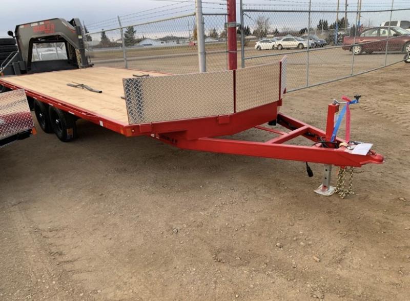 2024 Double A Trailers Pro Series Sled Trailer 8.5' X 20' (7000lb GVW) Snowmobile Trailer W/Shield - 4 Sled 