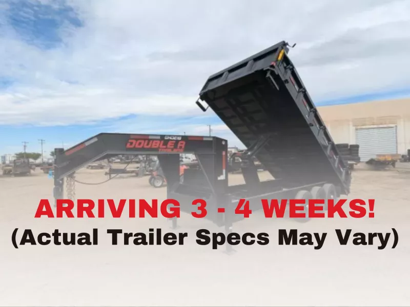 2026 Double A Gooseneck Deck over Dump Trailer - 8' x 18' (24150 LB GVW) 