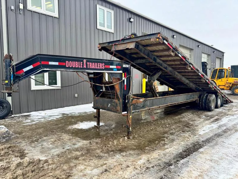 2012 USED Double A Gooseneck High Boy Deck Over Trailer - 102"x30' (23000GVW)