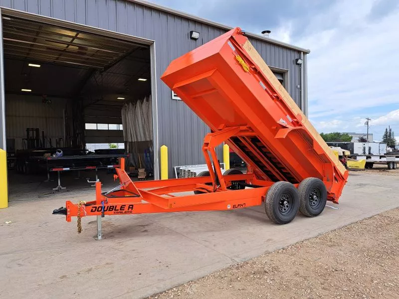  2025 Double A Dump Trailer 83" x 14' (15400LB GVW) Dump Trailer