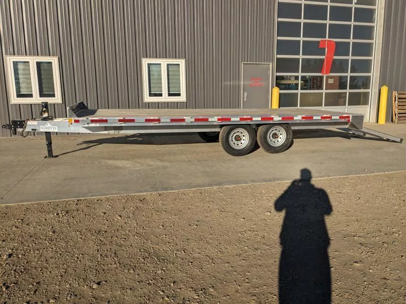 2026 NORDTEK High Boy Flat deck Deckover Aluminum Trailer - 8.5' x 20' (11,000 GVW) 