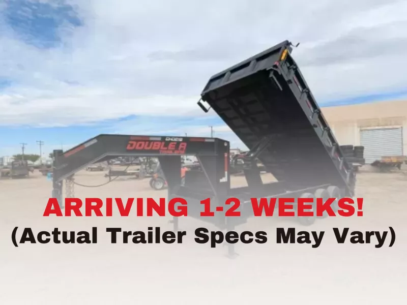 2026 Double A Gooseneck Deck over Dump Trailer - 8' x 20' (24150LB GVW)