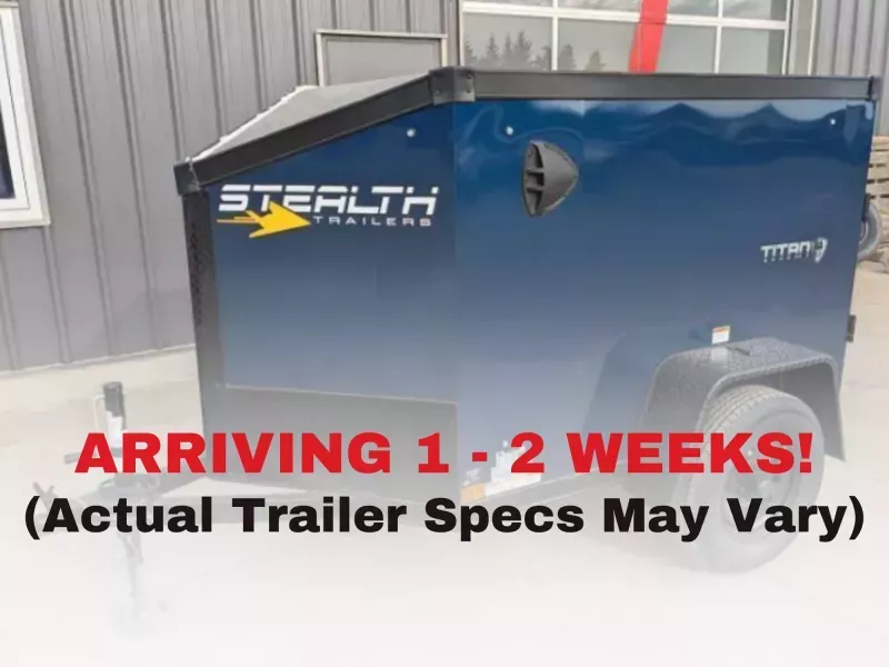 2025 Stealth Trailers 4FT x 6FT Enclosed Cargo Trailer - BLUE