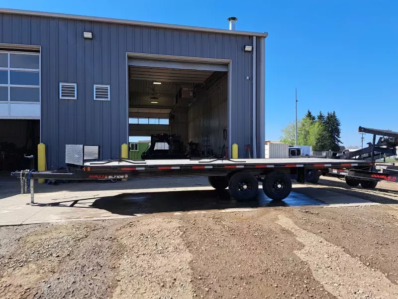 2025 Double A Trailers Sled Trailer 8.5' X 24' (11000lb GVW) Snowmobile Trailer W/Shield - 4 Sled , Drive Off Front