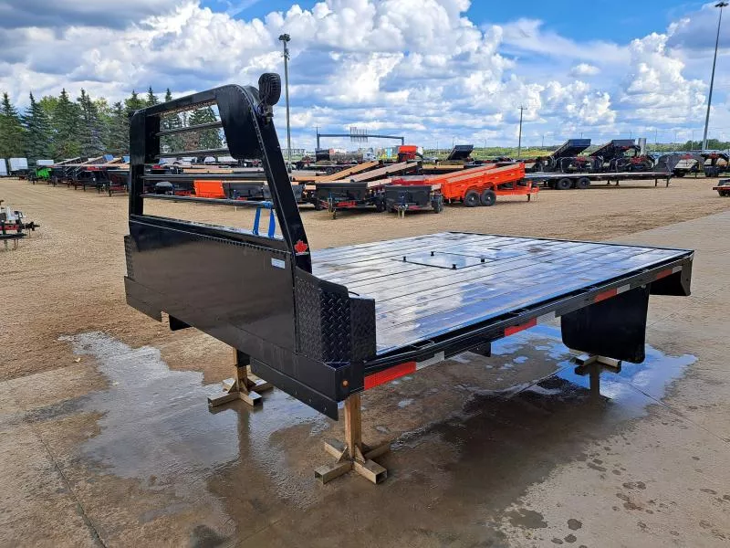 2025 Double A Trailers 8' x11' Cab & Chassis Channel Flatbed Truck Deck Fits Chevy, Ford & Dodge. Flip Over Fifth Wheel