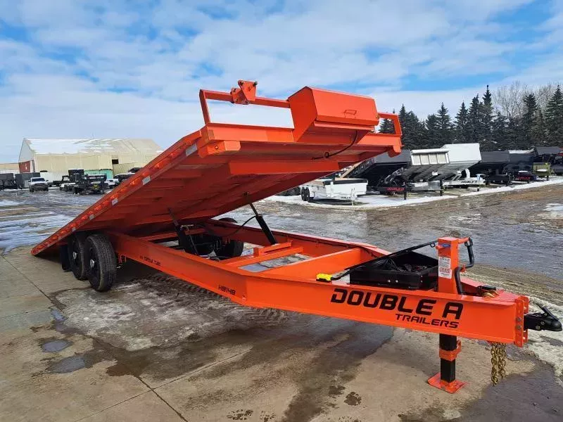 2025 Double A Pro Series High-Boy Full Tilt Flatdeck Deckover Trailer - 8.5' x 24' (15400GVW)