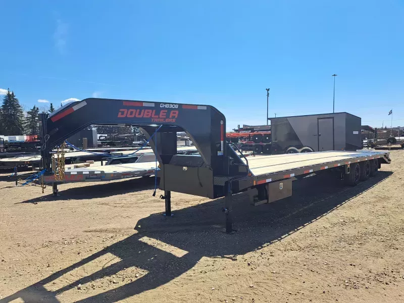 2026 Double A Gooseneck High Boy Deck Over Trailer - 8.5' x 36' (34500GVW) 7' Pull Out Ramps