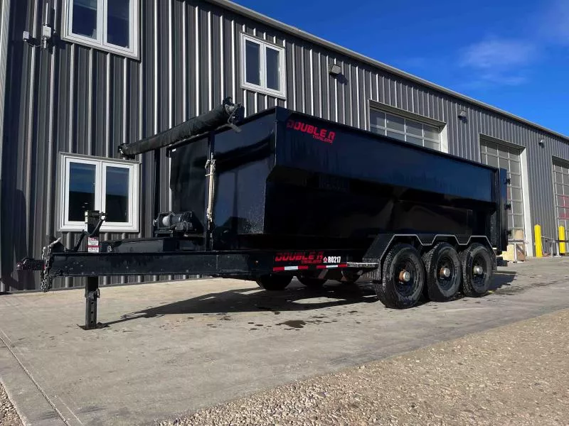 PRE-OWNED - 2021 Double A Trailers Tridem Heavy Duty Roll Off Dump Trailer 83" x 16' (21000LB GVW) Dump Trailer