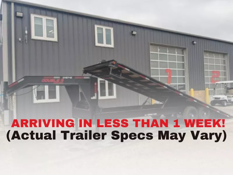 2026 Double A Pro Series Gooseneck High-Boy Full Tilt Flatdeck Deckover Trailer - 8.5' x 24' (14000GVW)