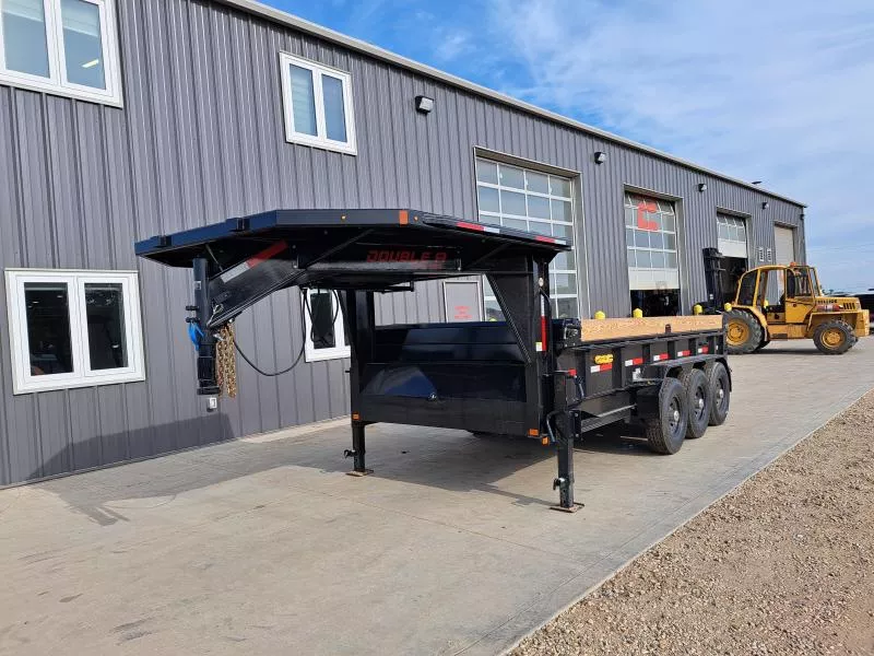 2025 Double A Pro Series Gooseneck Low Profile Dump Trailer 83" x 16' (24150LB GVW)