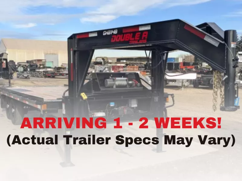 2025 Double A Gooseneck High-Boy Full Tilt Flatdeck Deckover Trailer - 8.5' x 22' (16100GVW)