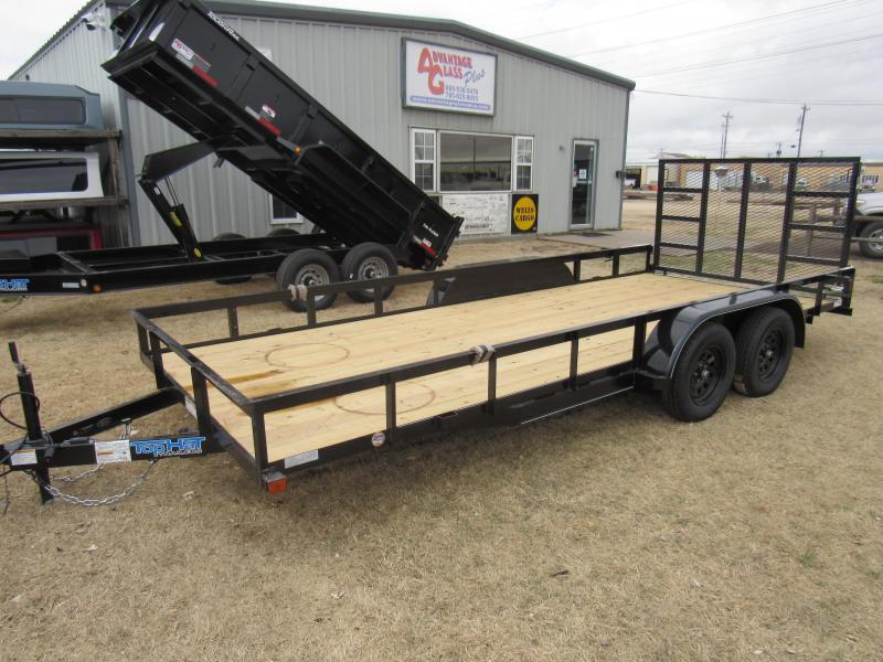 2021 Top Hat Trailers 83" X 16' Econo Angle Tandem Axle Utility Trailer 2021 Top Hat Trailers 83" X 16' Econo Angle Tandem Axle Utility Trailer