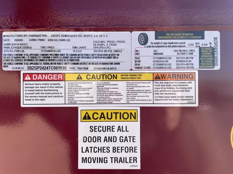 new Stock / Stock Combo Trailers GR Trailers Other for sale, in Seminole, TX Thumbnail 9