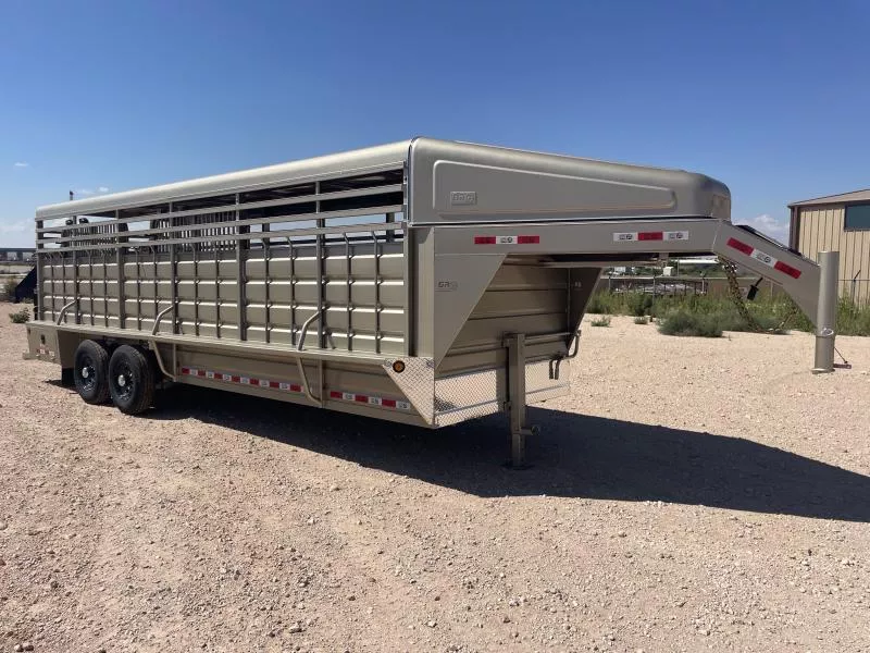2025 GR TRAILERS 6.8' x 24' Gooseneck Stock Trailer 