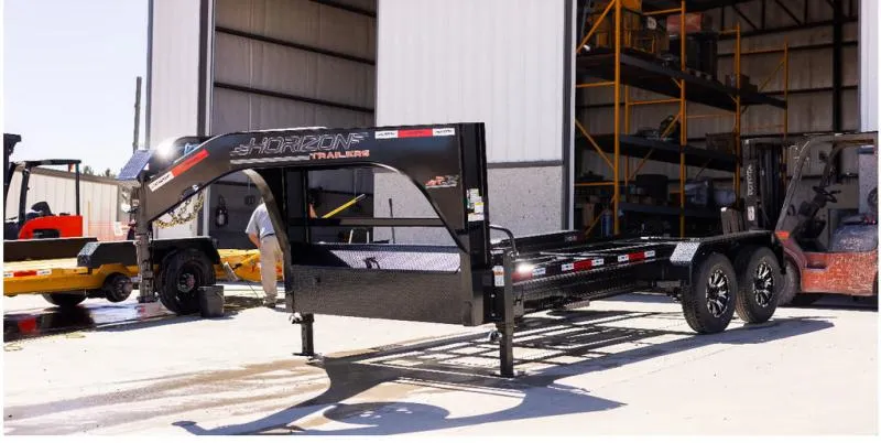 2025 Horizon Trailer RDZ 15.7K GN Hoist 16' W/ Auto Tarp Kit & One Bin  