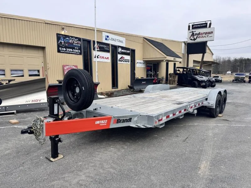2026 Brandt Trailers UBT822 7X22' Premium Galvanized Tilt Trailer 16500