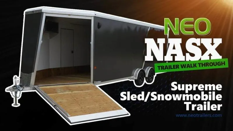 2026 NEO Trailers NASX2575 7.5x25' Snowmobile/UTV/ATV Hauler  