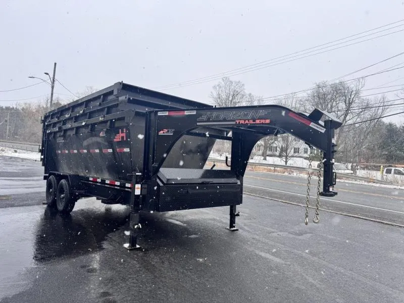 2026 Horizon Trailer RDZ 15.7K GN Hoist 16' W/ Three 16 Yard Bins 