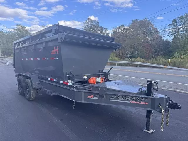 2026 Horizon Trailer RDZ 15.2K BP Hoist 14' W/ Two 14' Bins 