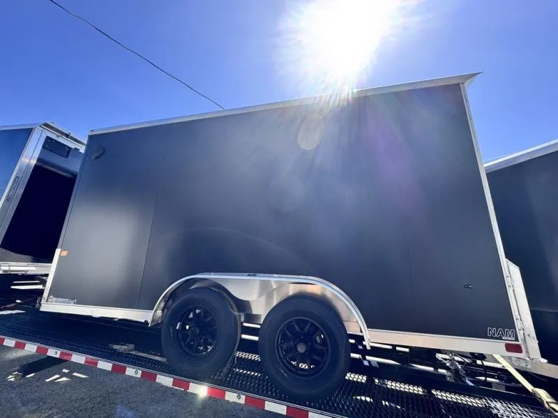 2024 NEO Trailers NAM1475T 7.5X14' Motorcycle/Powersport Hauler +12" 