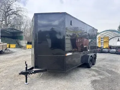 2026 Homesteader Trailers Intrepid 716IT 7X16' Blackout Enclosed OHV Package 