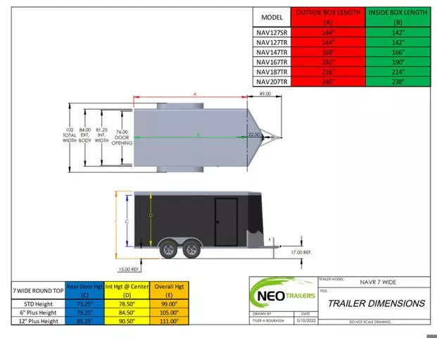 new Cargo (Enclosed) Trailers NEO Trailers  for sale, in Ballston Lake, NY Thumbnail 4