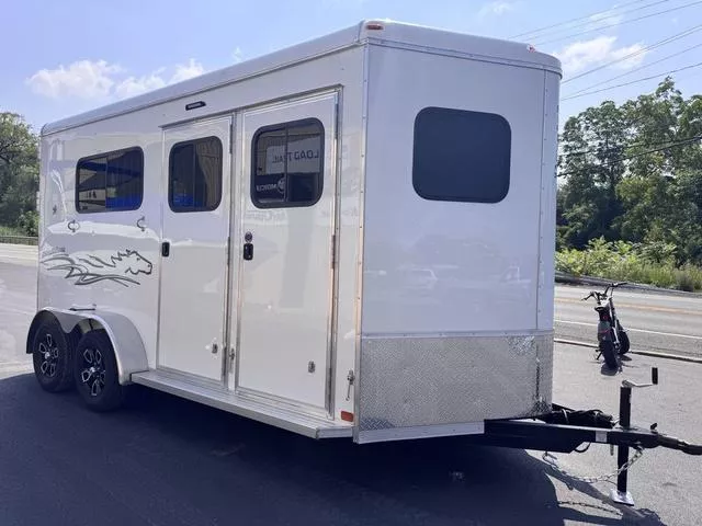 2025 Homesteader Trailer Stallion 2 Place Front Load Horse Trailer 