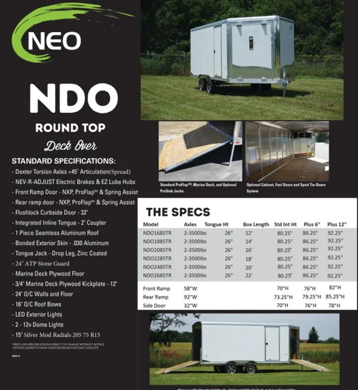 new Cargo (Enclosed) Trailers NEO Trailers  for sale, in Ballston Lake, NY Thumbnail 138