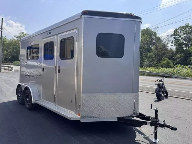2025 Homesteader Trailer Stallion 2 Place Front Load Horse Trailer  