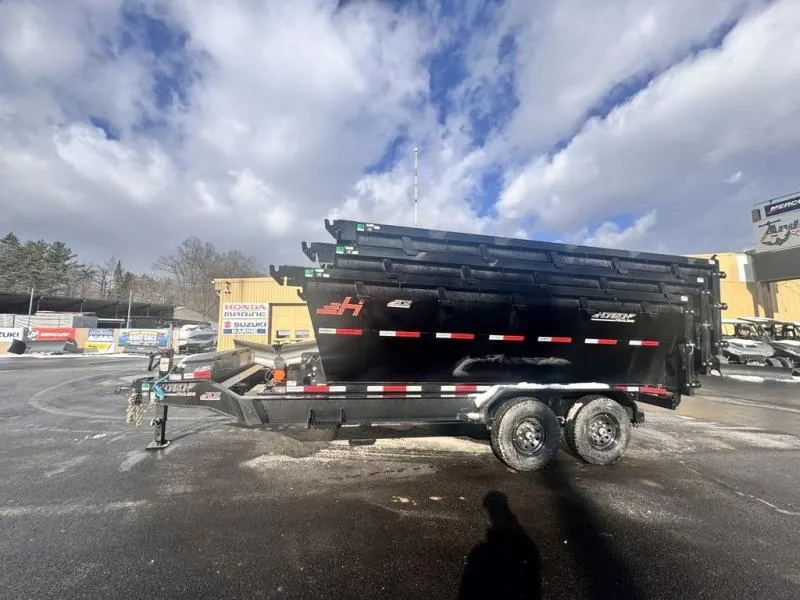 2026 Horizon Trailer RDZ 15.2K BP Hoist 16' W/ Three 16 Yard Bins 