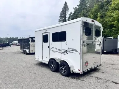 2027 Homesteader Trailers Stallion 214FB 7X14' Front-Load 2 Place Horse Trailer 