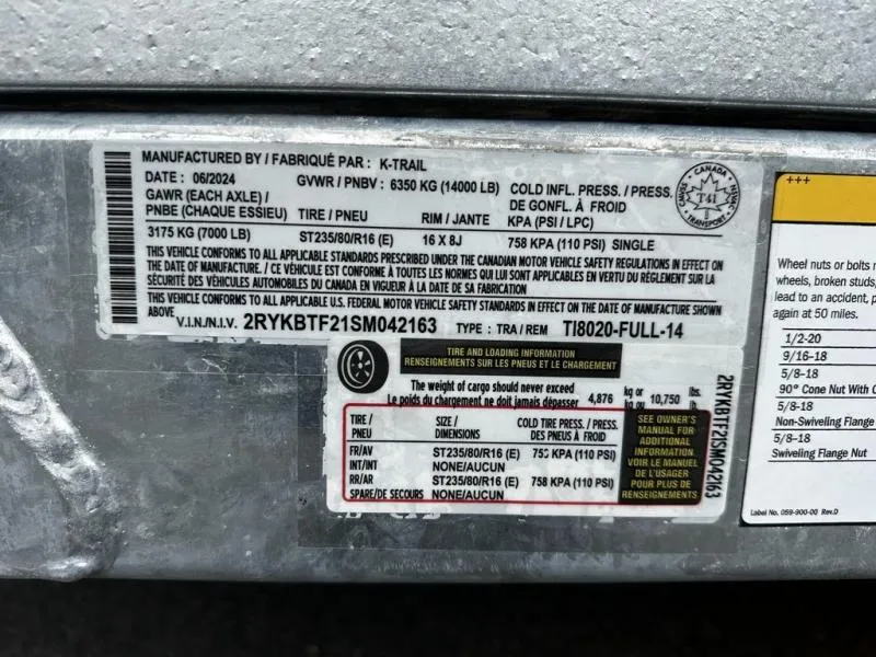 new Tilt Trailers K-Trail  for sale, in Ballston Lake, NY Thumbnail 15