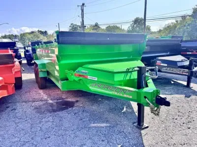 2027 Horizon Trailer LZ7 83"x14' BP 14K Dump Trailer w/ Stake Pocket Tie-Down Mounts 