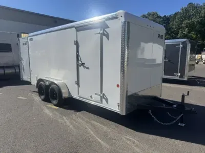2026 Car Mate 7x16 Enclosed Trailer with Double Rear Doors w 6" Add'l Ht 2030182