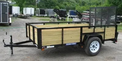2026 Sure-trac Trailers 5x8 Tube Top Three Board High Side Utility Trailer 2030015