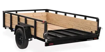 2027 Sure-trac Trailers 6 x 12 Tube Top 3 Board High Side Utility 2030215