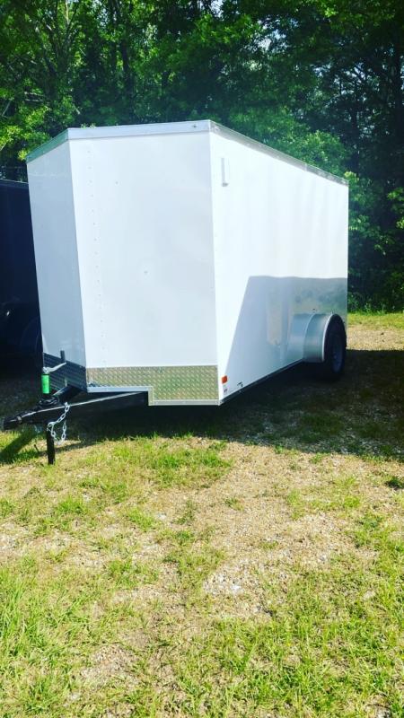 2025 NationCraft Trailers 6X12SA White/Econocraft Cargo / Enclosed Trailer