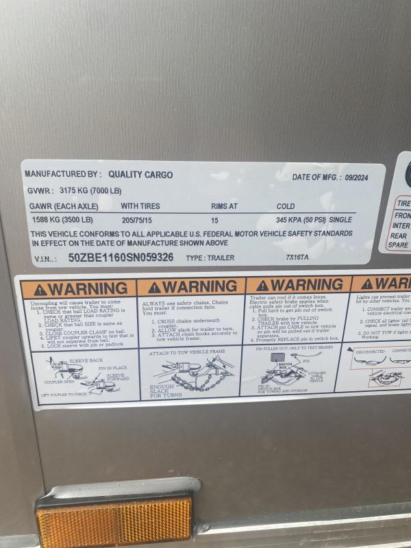 new Cargo (Enclosed) Trailers Quality Cargo  for sale, in Philadelphia, MS Thumbnail 4