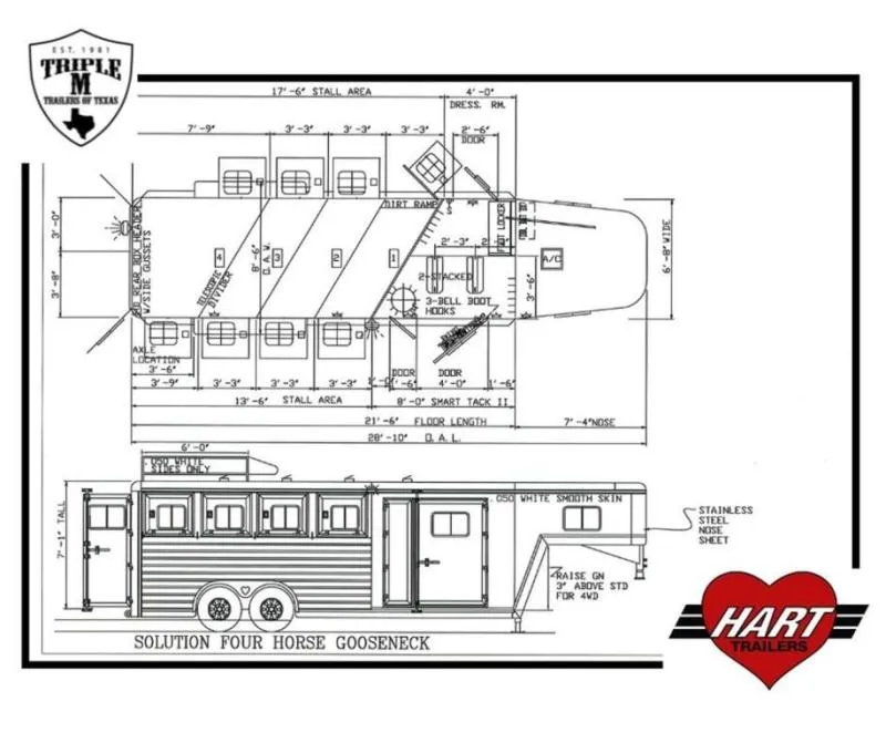 new Horse Trailers Hart Trailers  for sale, in Wills Point, AL Thumbnail 20