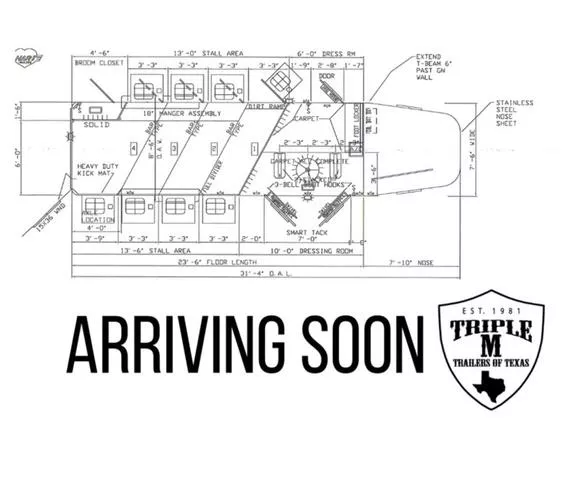 new Horse Trailers Hart Trailers  for sale, in Wills Point, TX Thumbnail 2