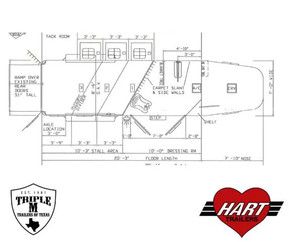 new Horse Trailers Hart Trailers  for sale, in Wills Point, TX Thumbnail 32