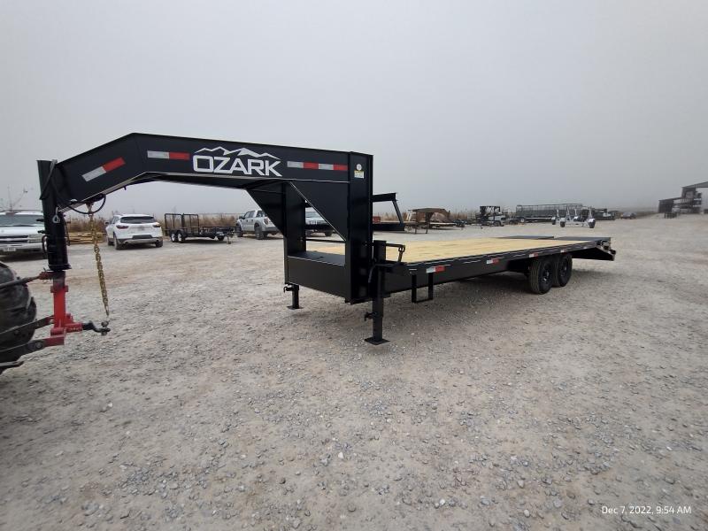 2023 Ozark Trailer Mfg 102x25 Gooseneck Deckover 14k Equipment Trailer