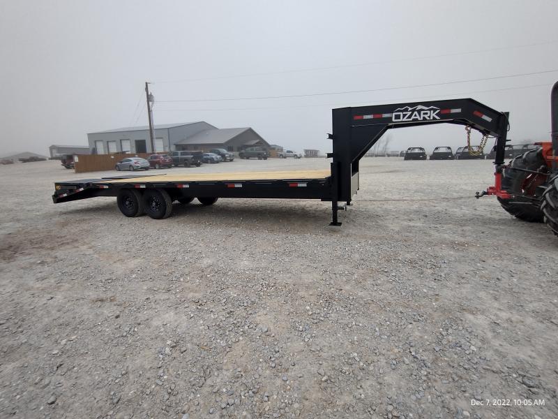 2023 Ozark Trailer Mfg 102x25 Gooseneck Deckover 14k Equipment Trailer