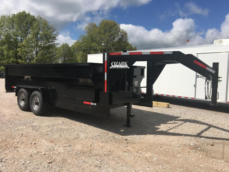 2020 Ozark 83x16 Gooseneck 16K GVWR with 3' Sides Dump Trailer 2020 Ozark 83x16 Gooseneck 16K GVWR with 3' Sides Dump Trailer