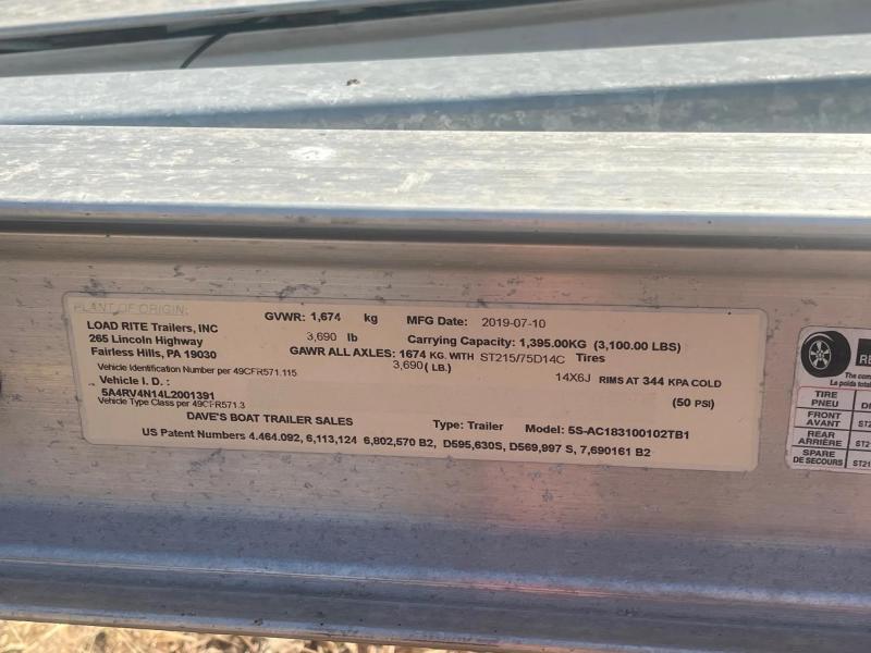 used Watercraft Trailers Load Rite  for sale, in Prince Frederick, MD Thumbnail 5